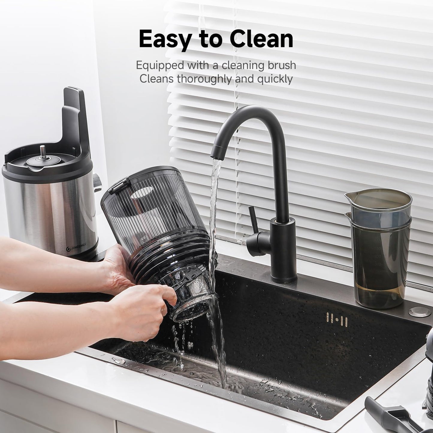 Cold Press Juicer with 6-Inch Wide Feed Chute