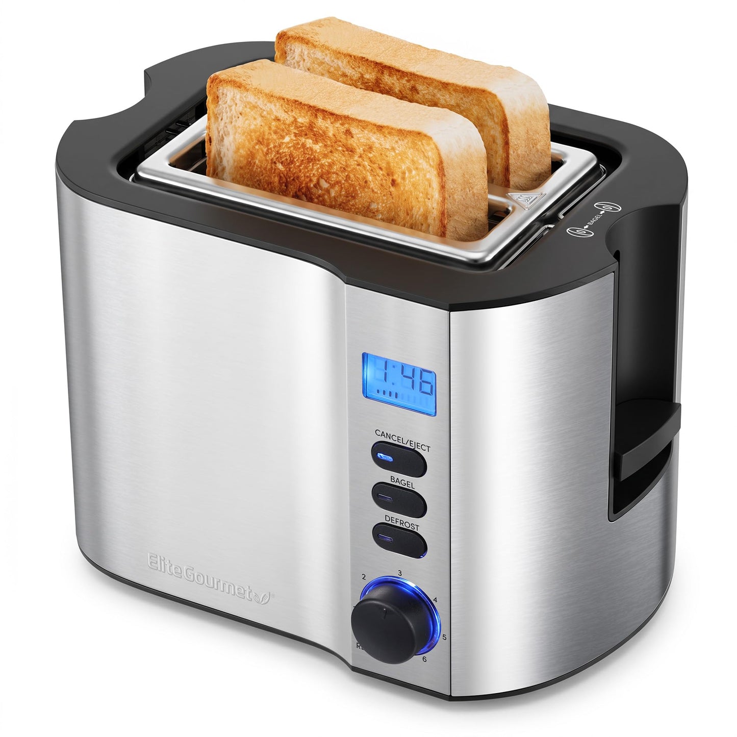 Extra-Wide Slot Toaster with Adjustable Browning