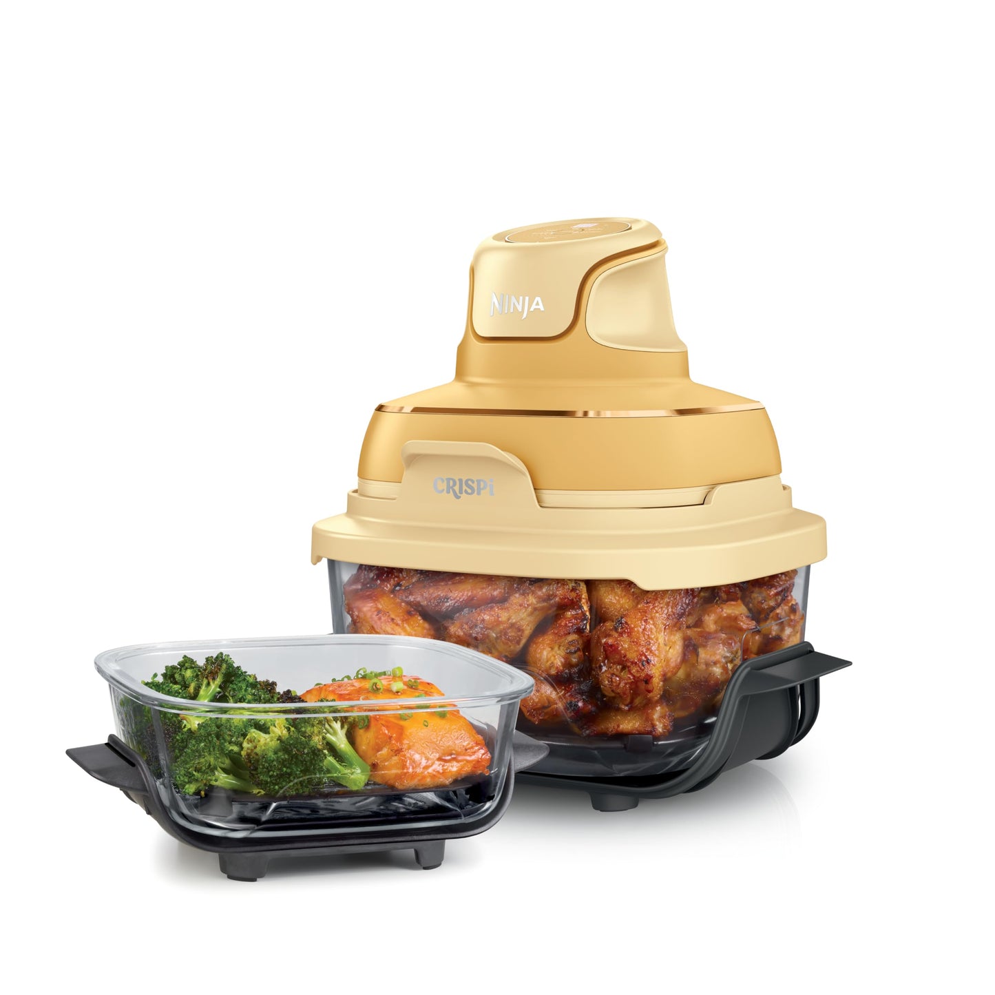 Portable Air Fryer with Glass Cooking Container