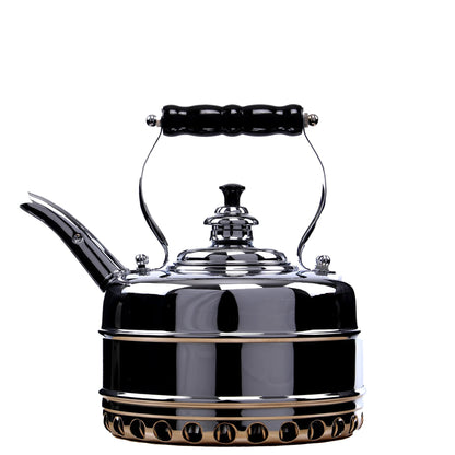 1.9-Quart Copper Tea Kettle with Whistling Lid