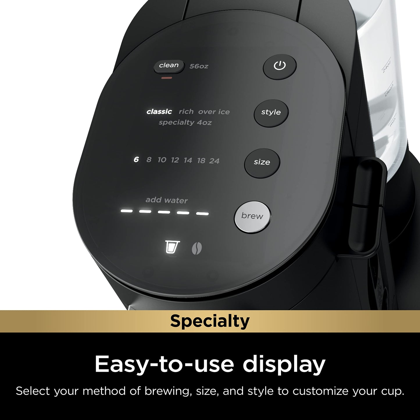 Pod & Grounds Coffee Maker with Specialty Brewing