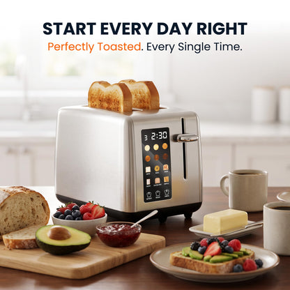 2-Slice Touchscreen Toaster with 6 Preset Menus