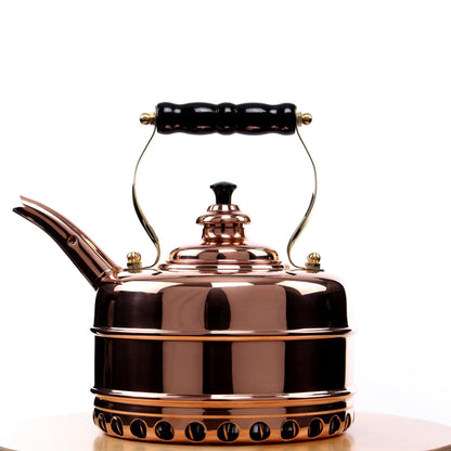 1.9-Quart Copper Tea Kettle with Whistling Lid