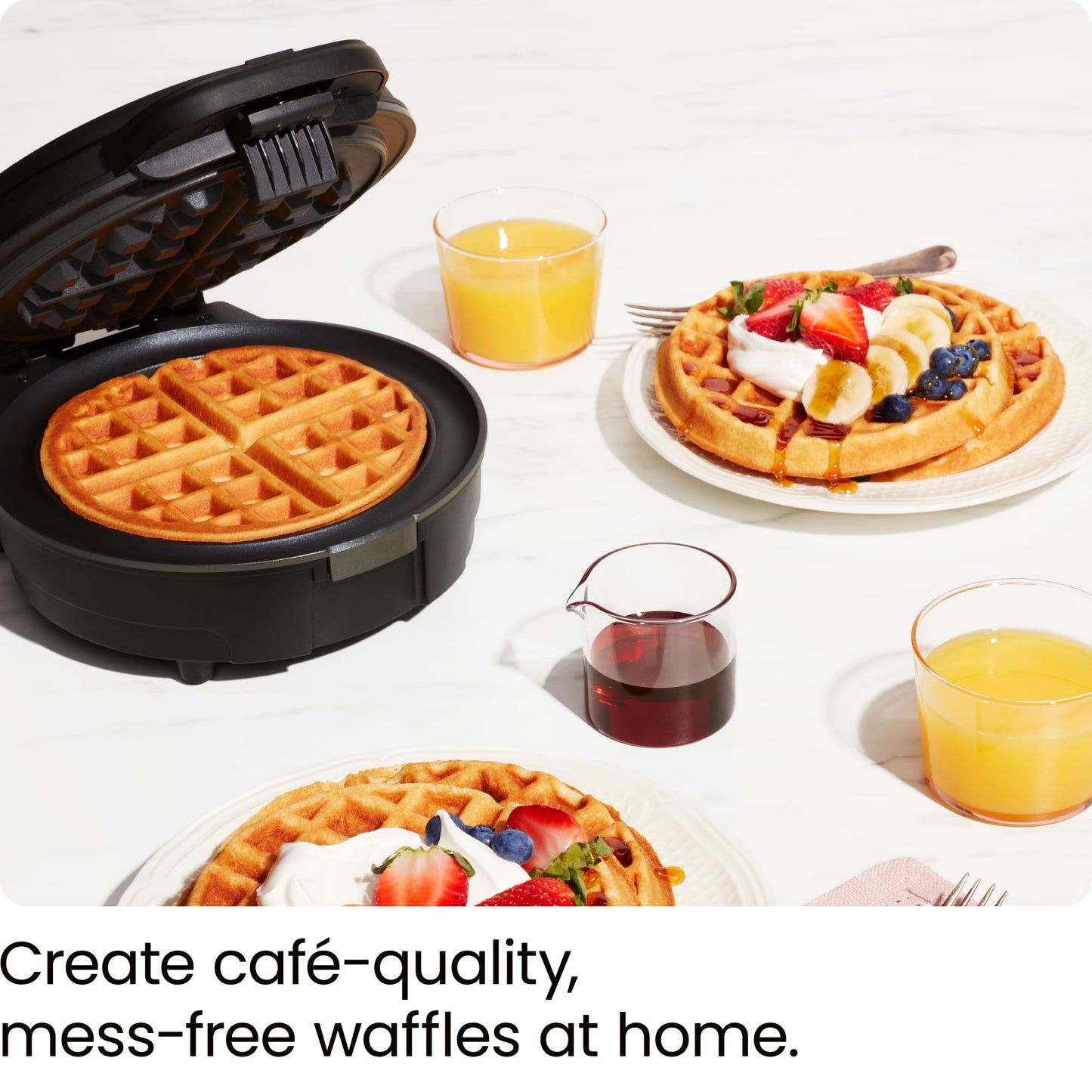 Waffle Maker with Adjustable Browning Control