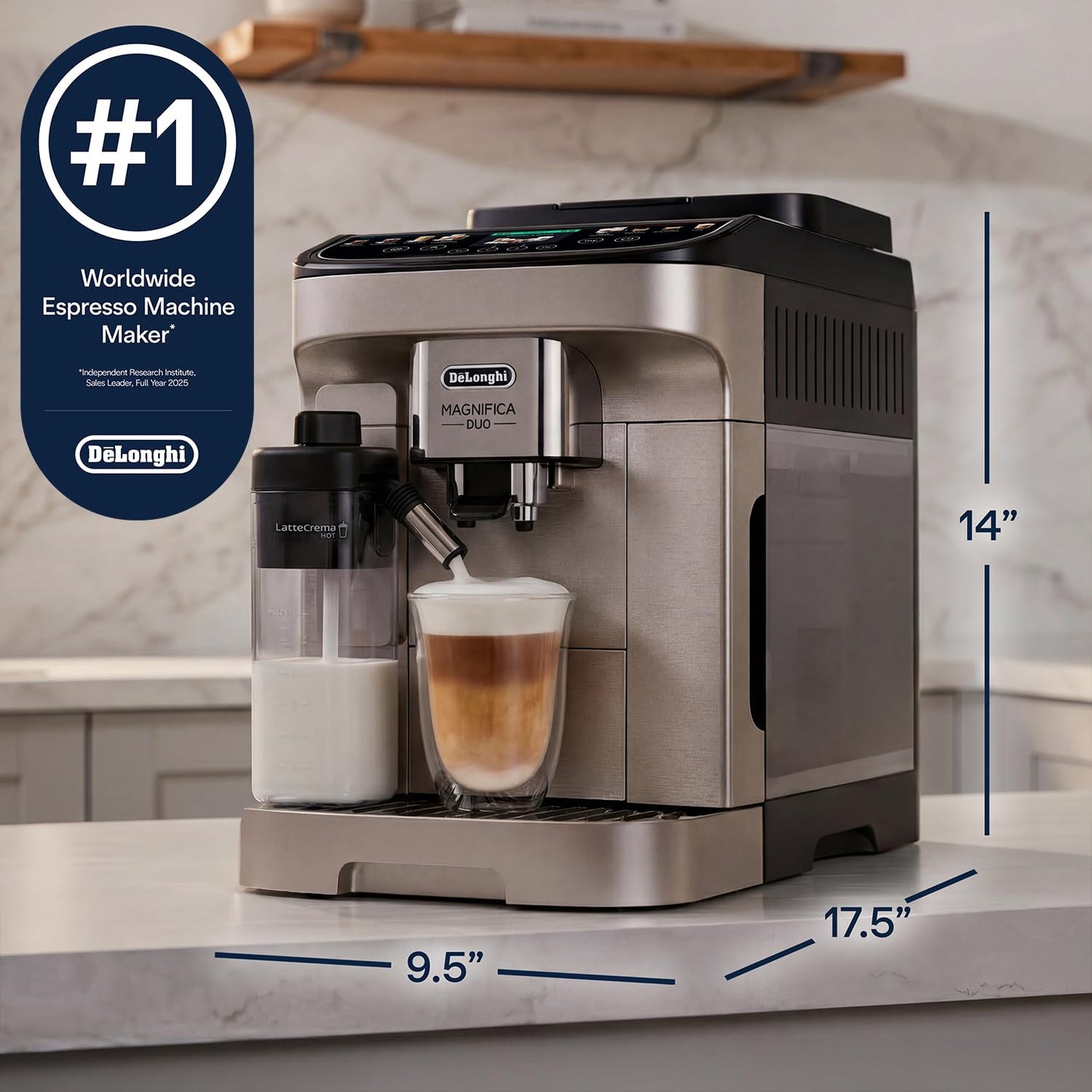 Automatic Espresso Machine with One-Touch Brewing