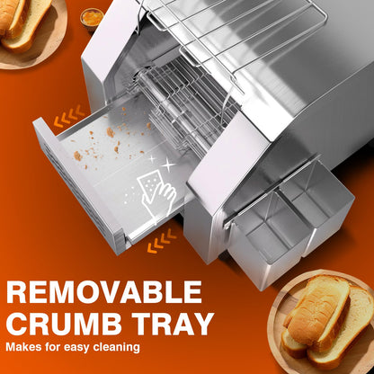 Commercial Conveyor Toaster with Stainless Steel Build