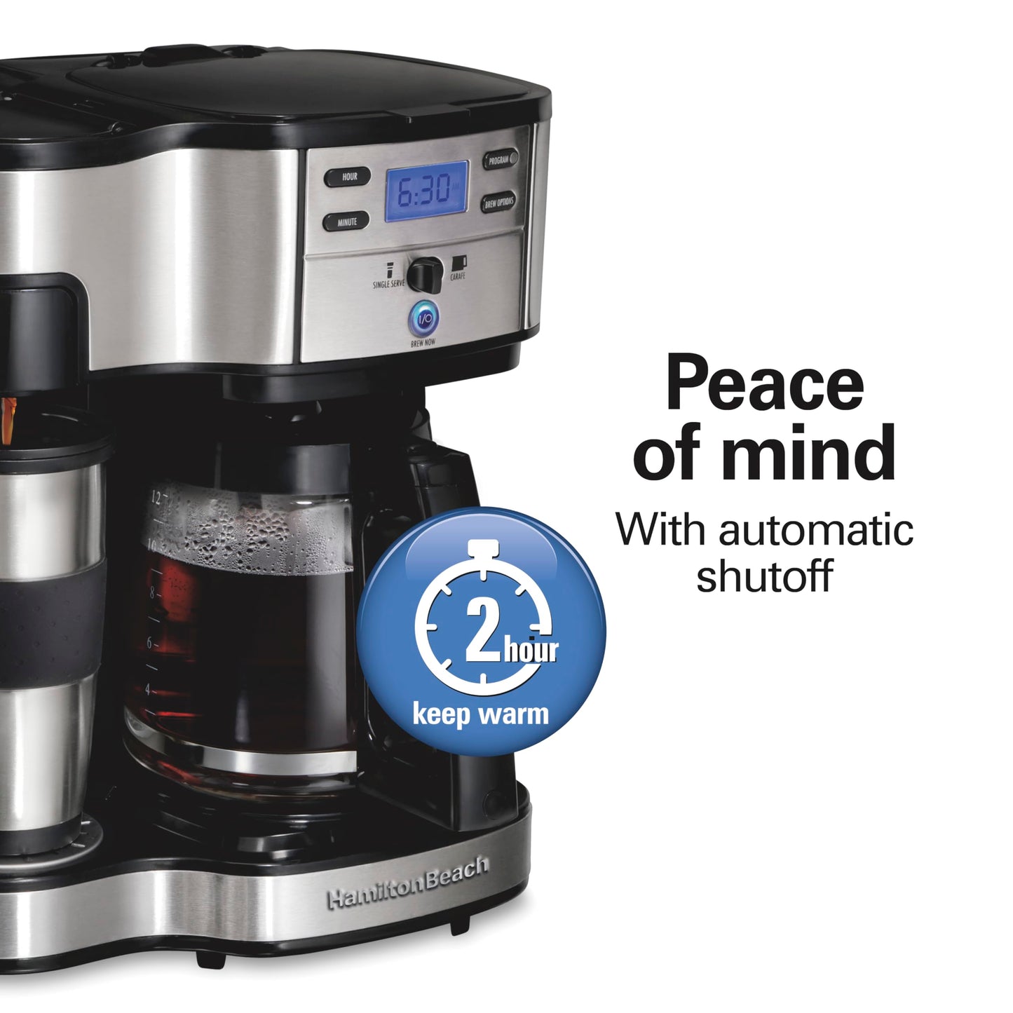 Dual-Brew Coffee Maker with 12-Cup Glass Carafe