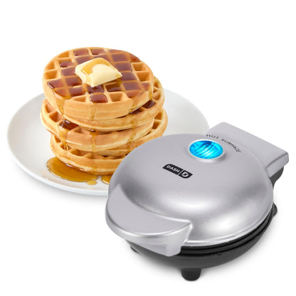 Mini Waffle Maker with Compact Nonstick Design