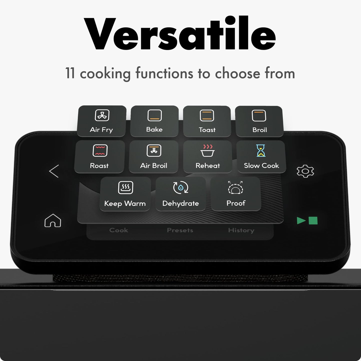 11-in-1 Air Fryer Toaster Oven with Smart Controls