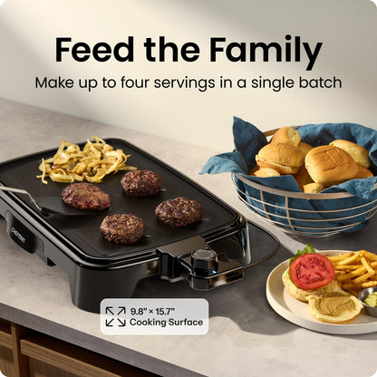 Extra-Large Electric Griddle with Temperature Control
