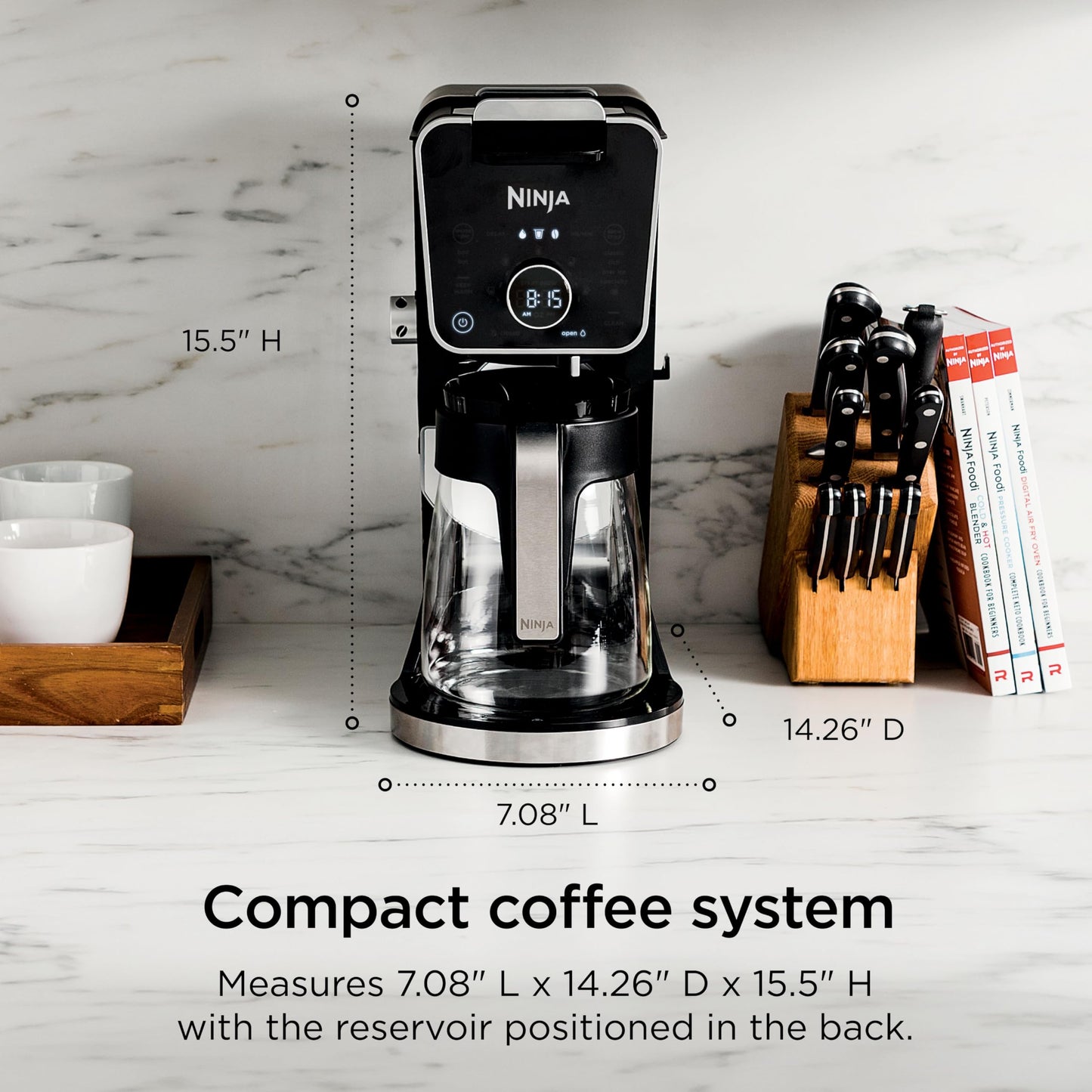 Specialty Drip Coffee Maker with Built-In Frother