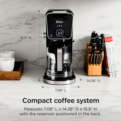 Specialty Drip Coffee Maker with Built-In Frother