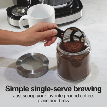 Dual-Brew Coffee Maker with 12-Cup Glass Carafe
