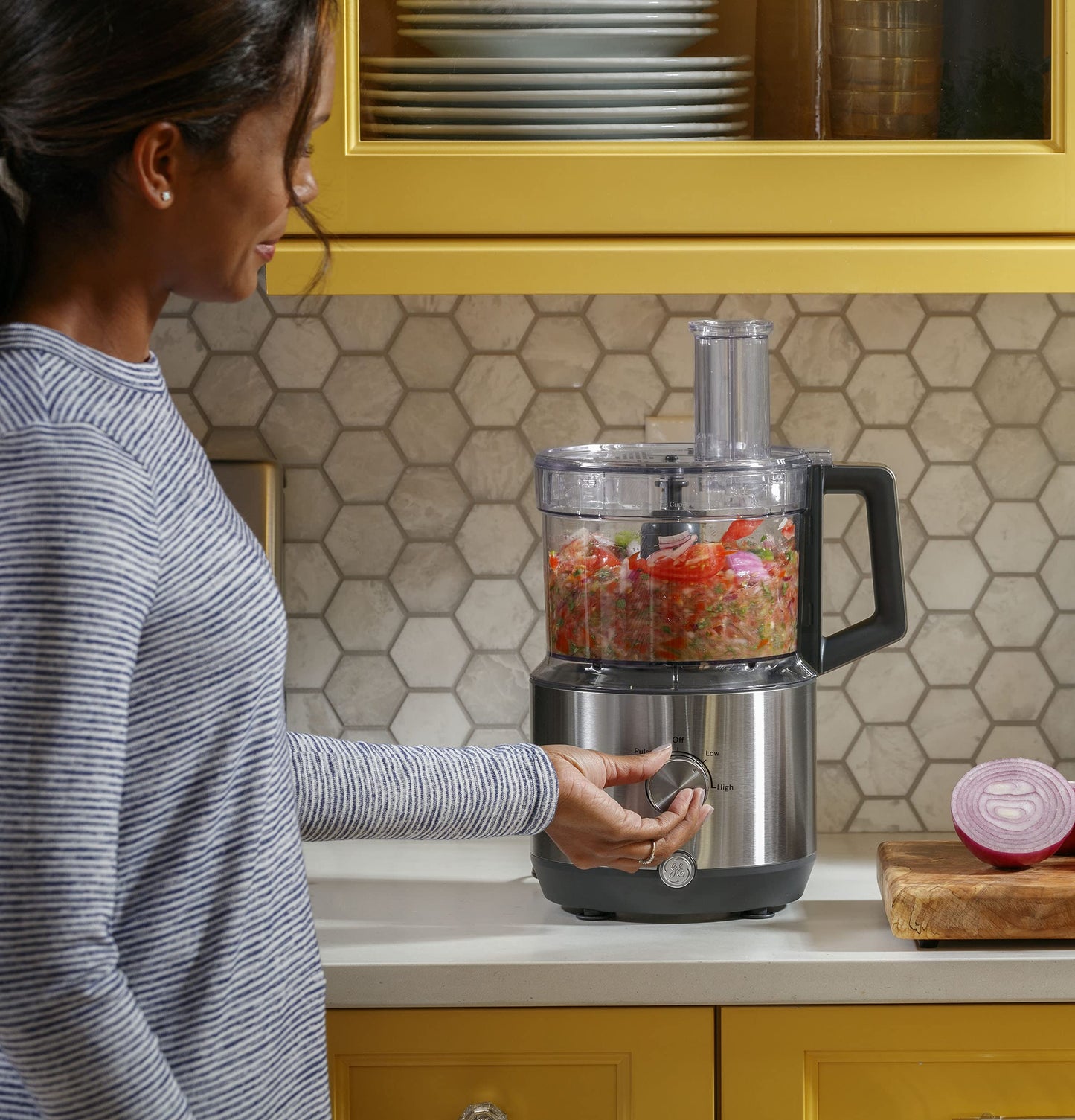 12-Cup Food Processor with 9 Stainless Steel Accessories