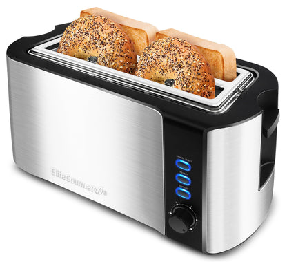 Extra-Wide Slot Toaster with Adjustable Browning