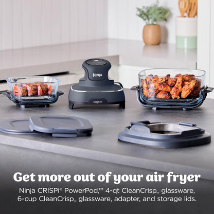 Portable Air Fryer with Glass Cooking Container