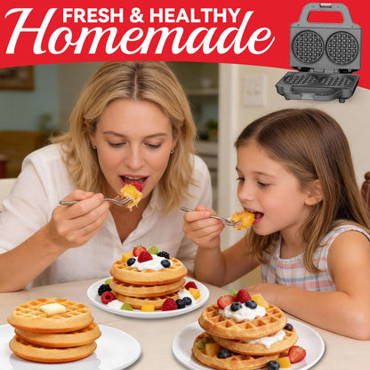 2-Piece Waffle Maker Set with Nonstick Plates