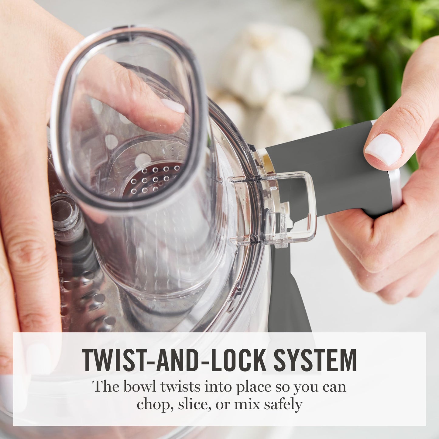 Food Processor with Multi-Function Prep Design