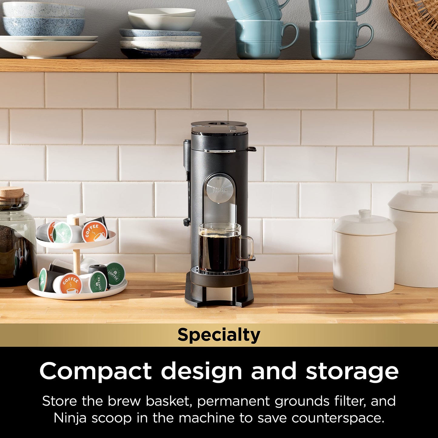 Pod & Grounds Coffee Maker with Specialty Brewing