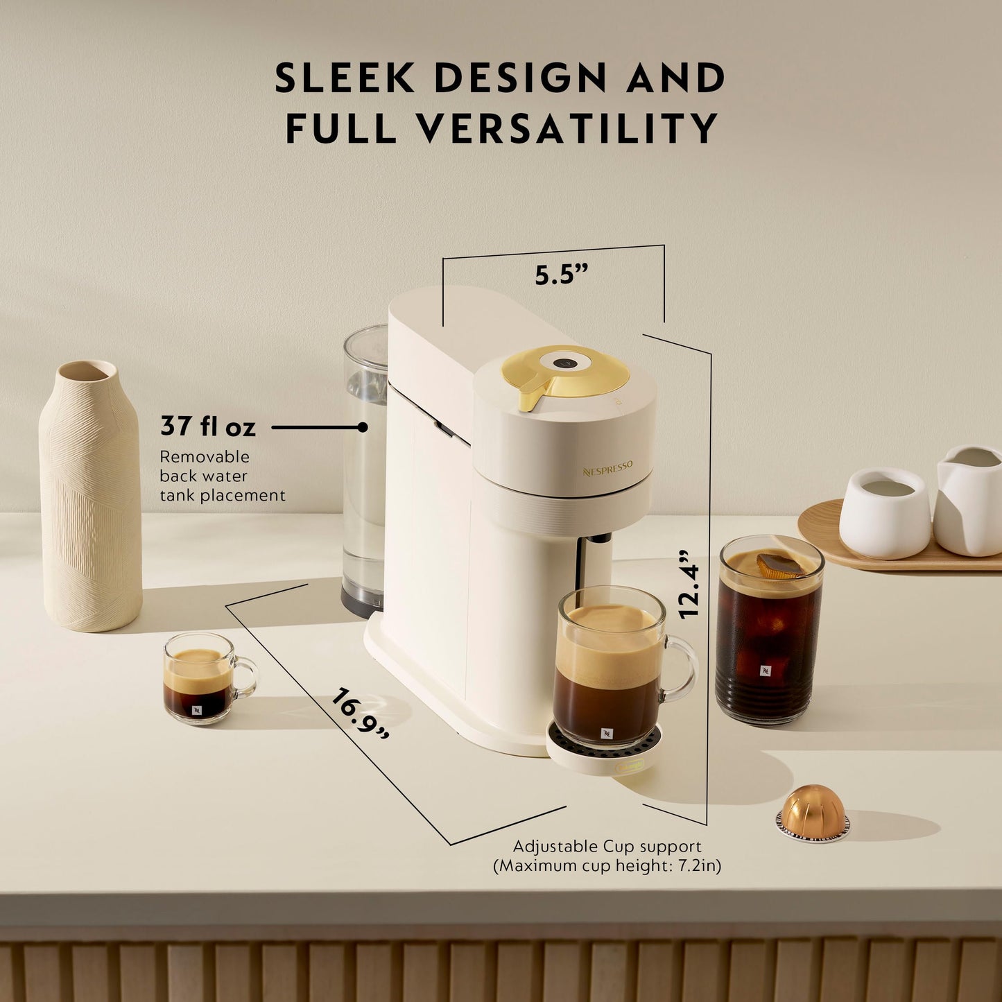 Coffee & Espresso Maker with One-Touch Brewing