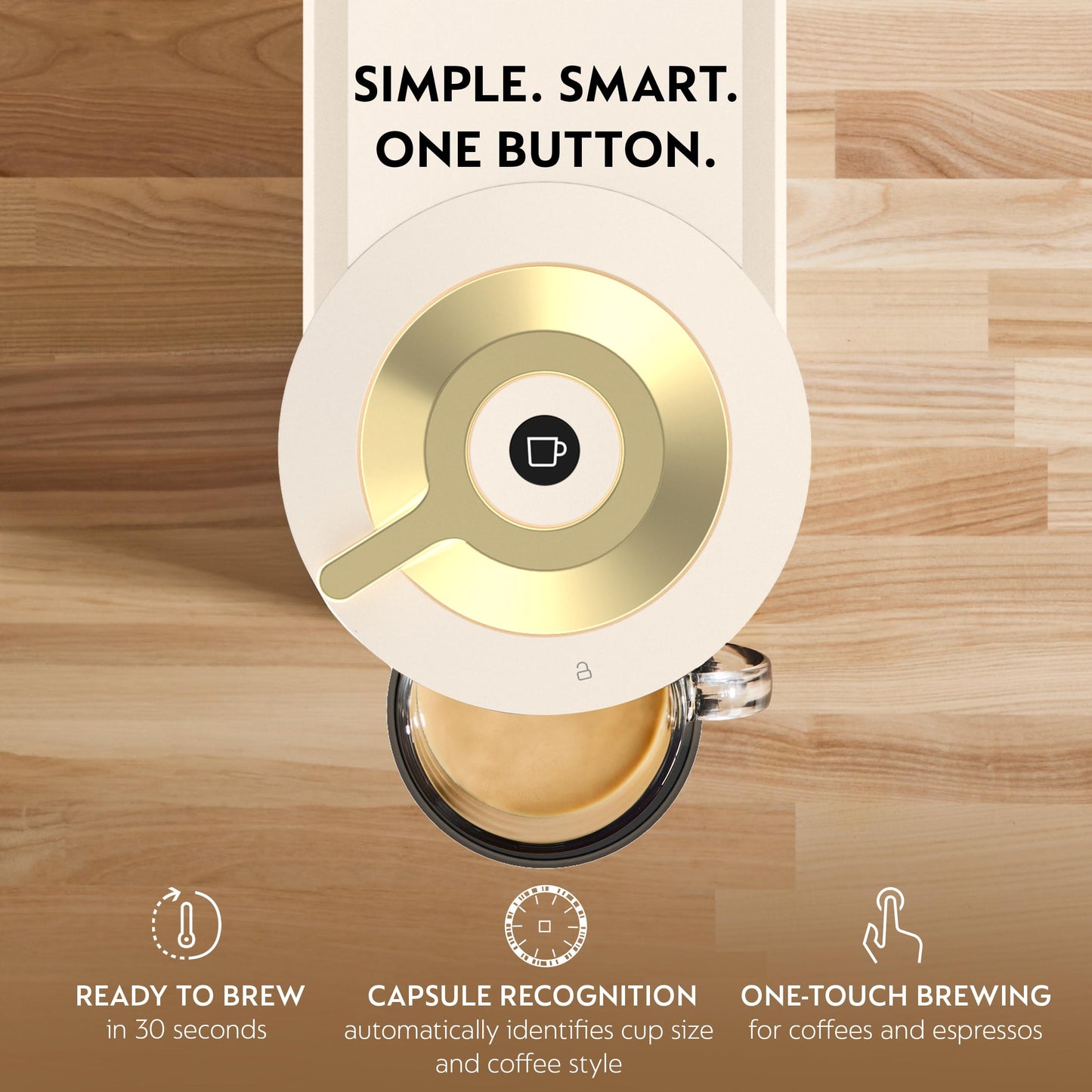 Coffee & Espresso Maker with One-Touch Brewing