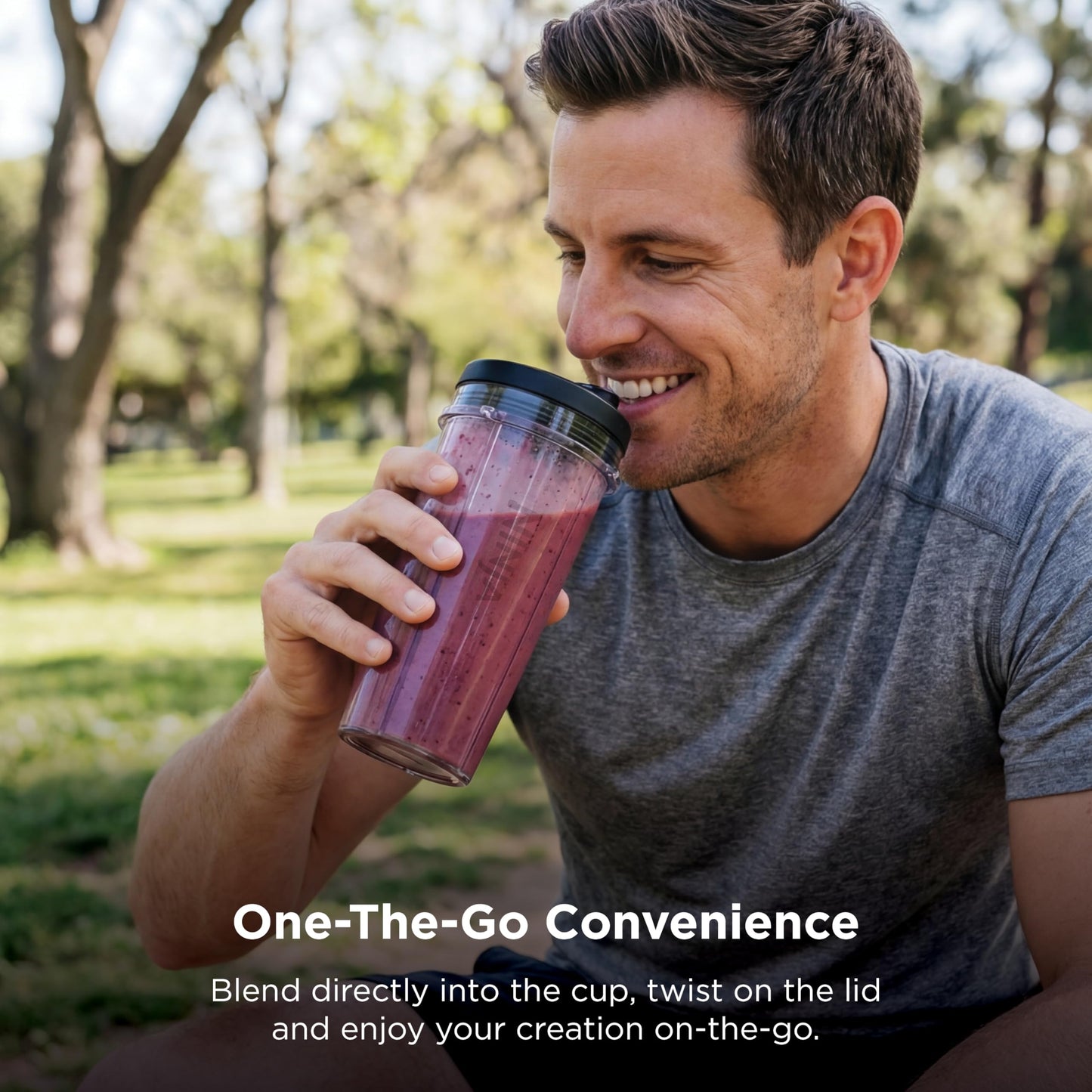 Compact Personal Blender with Single-Serve Cups