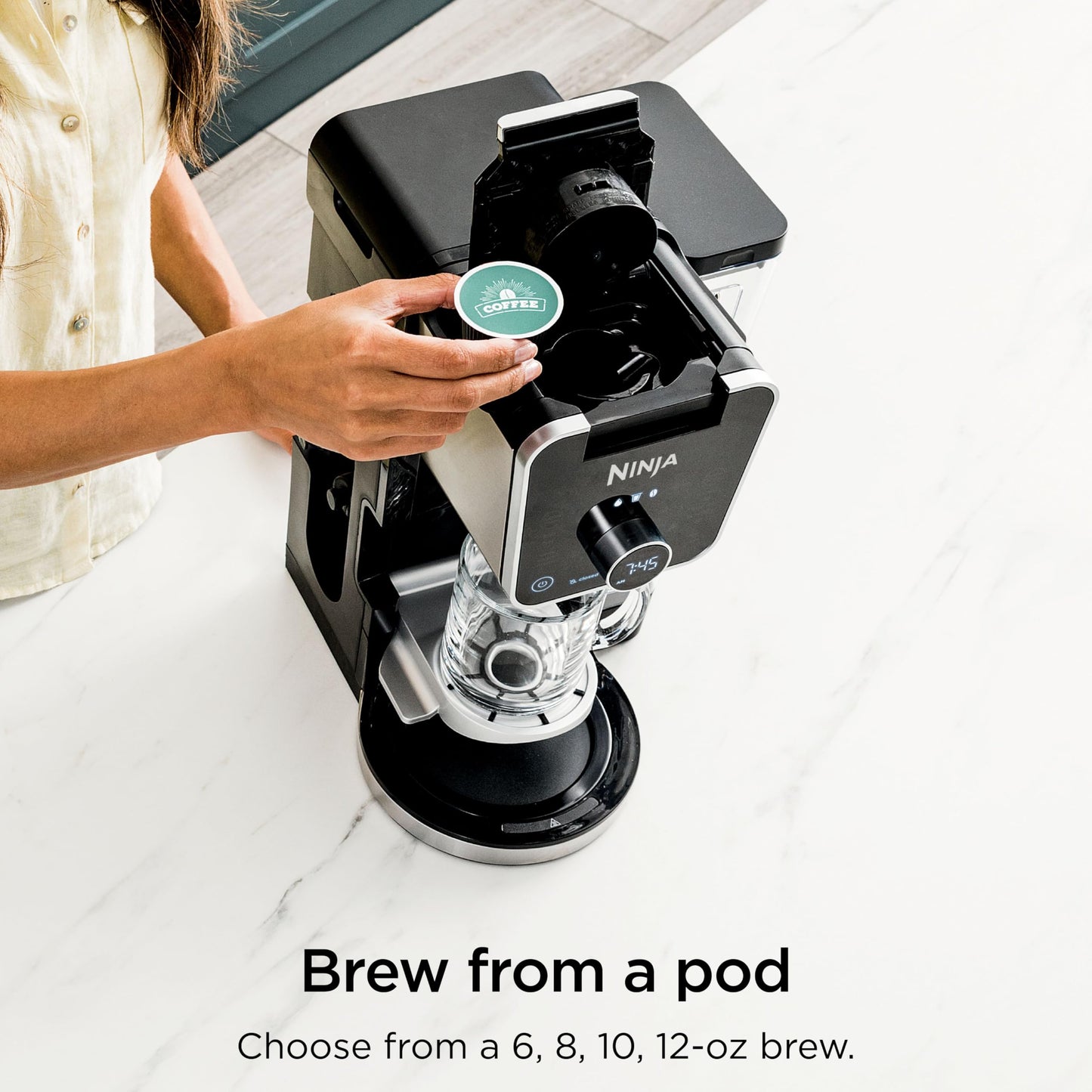 Specialty Drip Coffee Maker with Built-In Frother