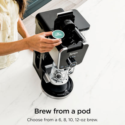 Specialty Drip Coffee Maker with Built-In Frother