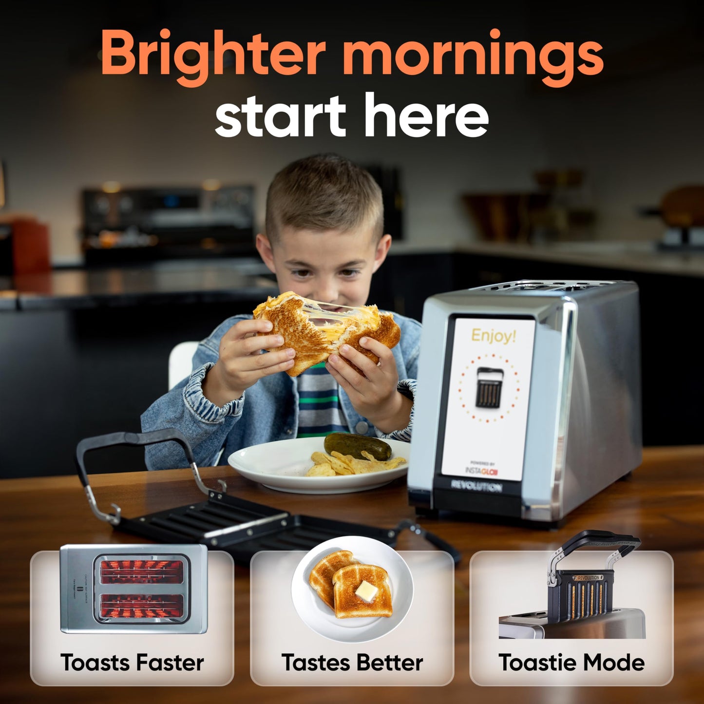 Smart Touchscreen Toaster with 7 Browning Levels
