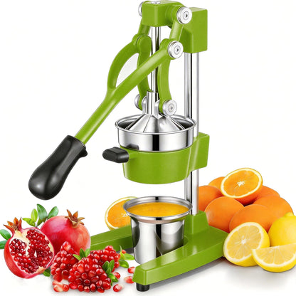 Cast Iron Manual Juicer with Stainless Steel Cup