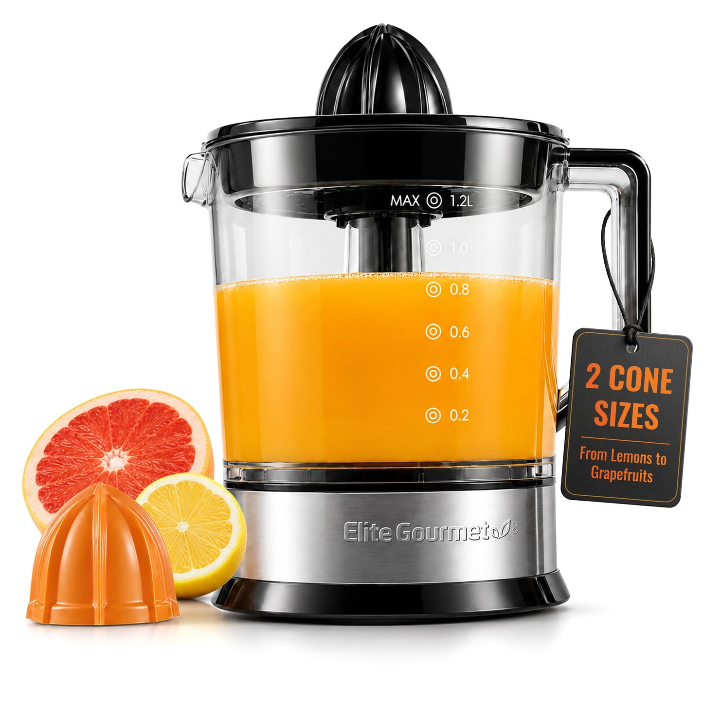 Electric Citrus Juicer with Easy-Pour Spout