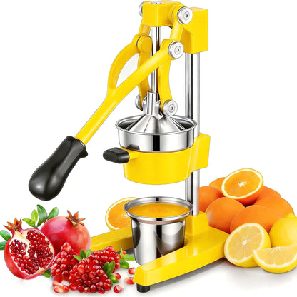Cast Iron Manual Juicer with Stainless Steel Cup