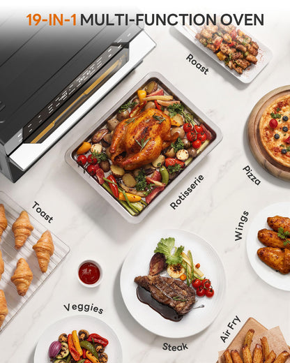 32-Quart Air Fryer Toaster Oven with Rotisserie