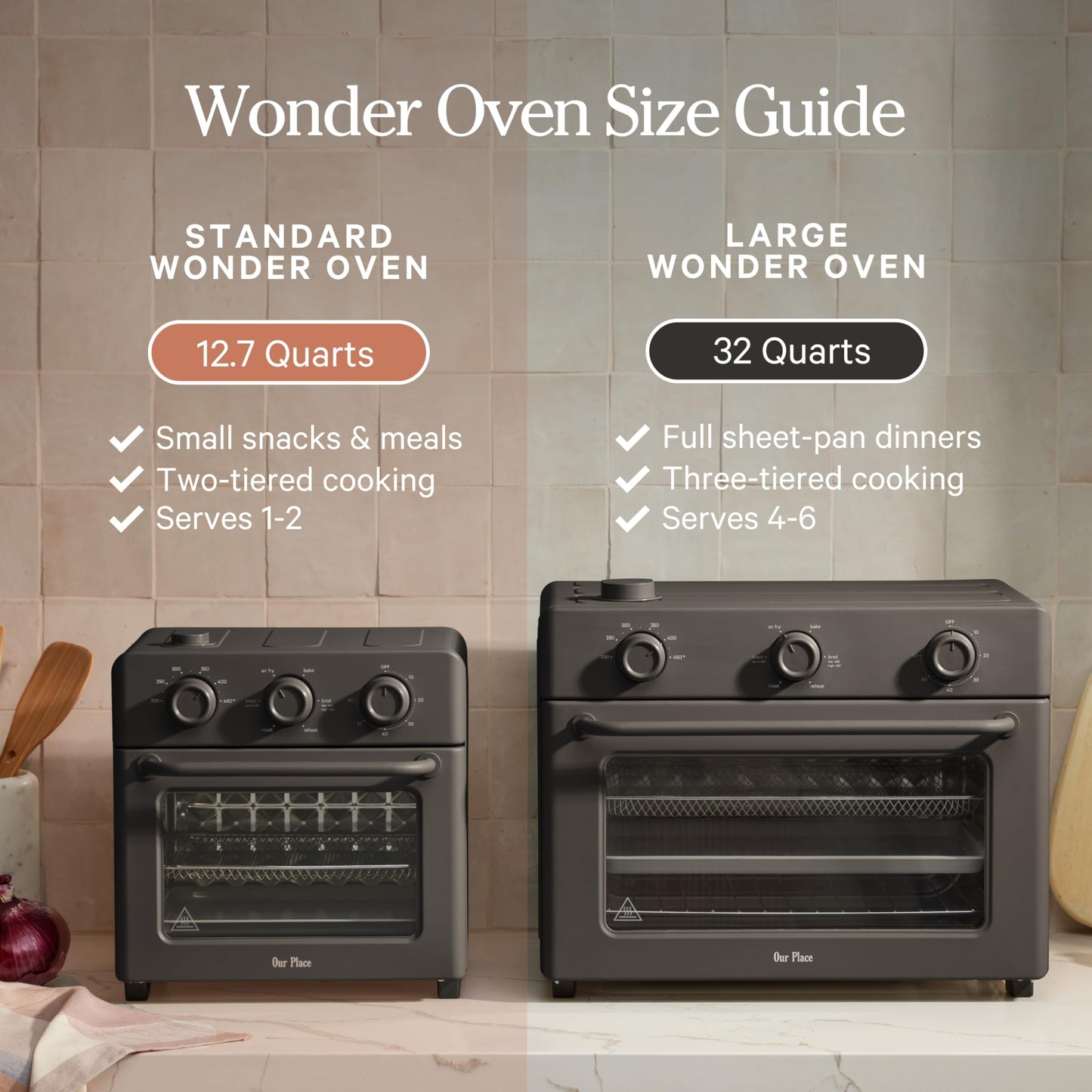 Compact Air Fryer Toaster Oven with Steam Infusion