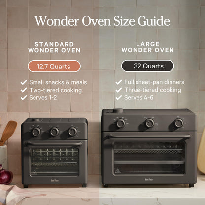 Compact Air Fryer Toaster Oven with Steam Infusion