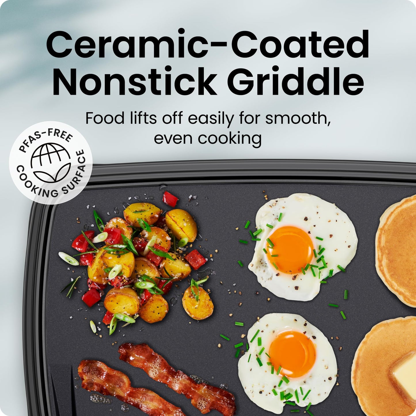 Extra-Large Electric Griddle with Temperature Control