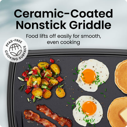 Extra-Large Electric Griddle with Temperature Control