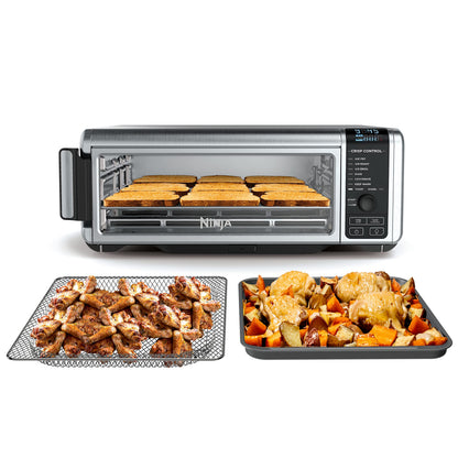 8-in-1 Air Fryer Toaster Oven with Flip-Up Design