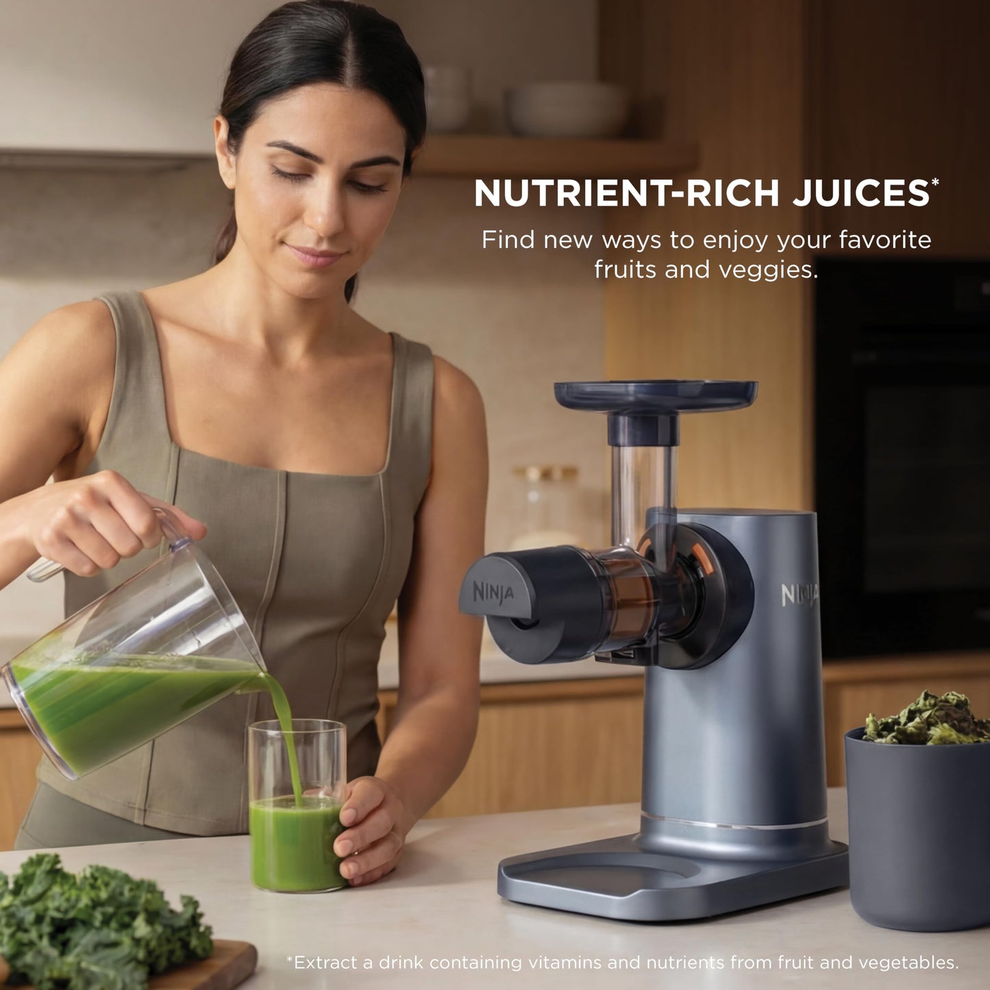 Cold Press Juicer with Adjustable Pulp Control