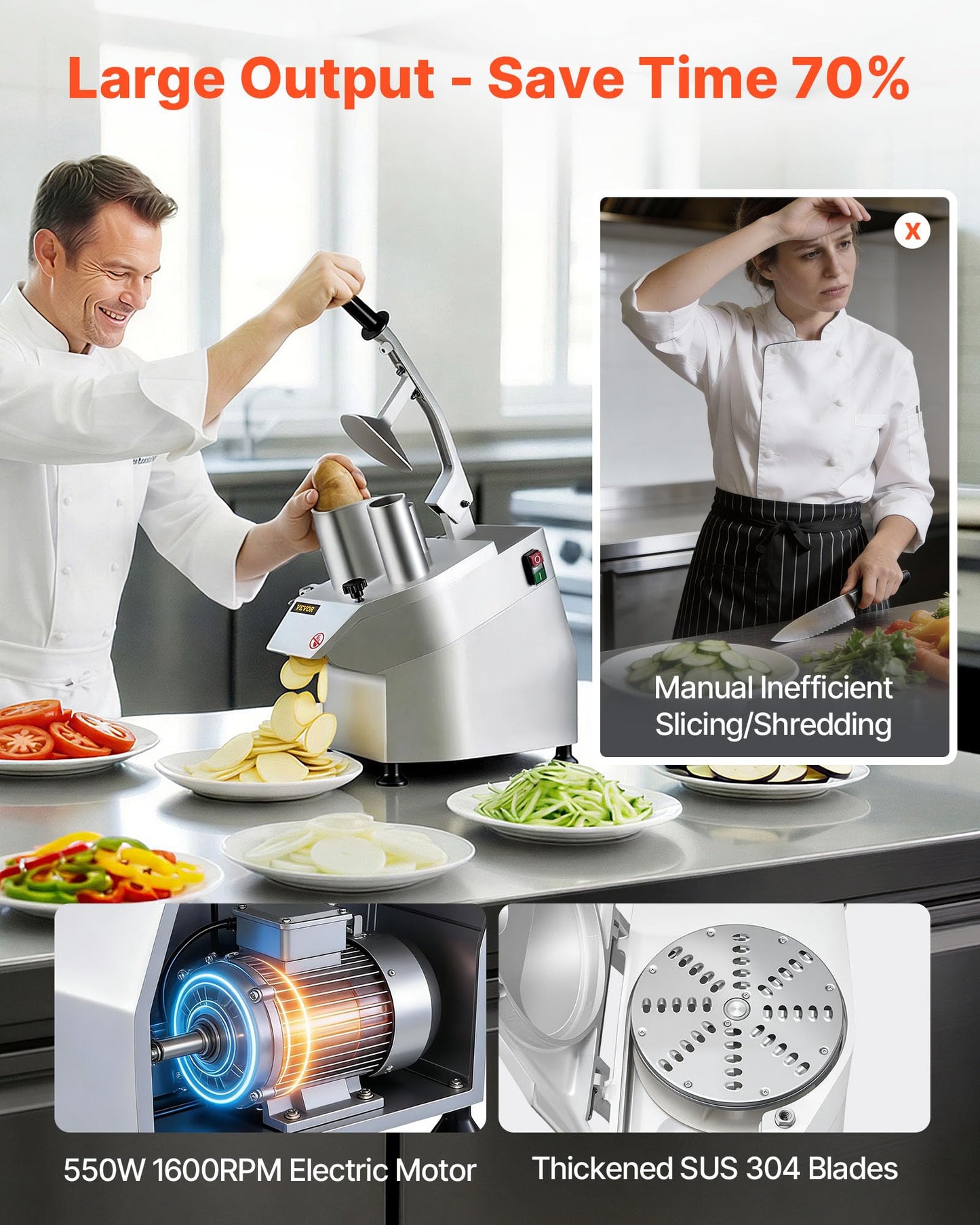 Food Processor with Multi-Function Prep Design