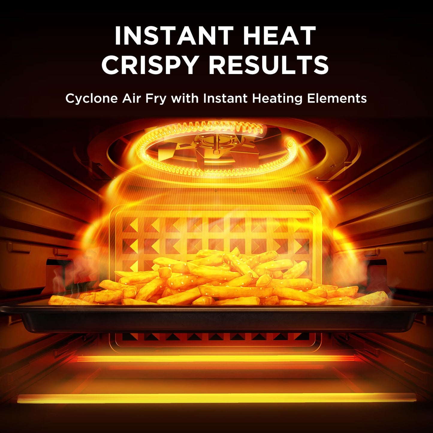 French Door Air Fryer Toaster Oven with Flex Design