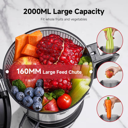 Cold Press Juicer with 6-Inch Wide Feed Chute