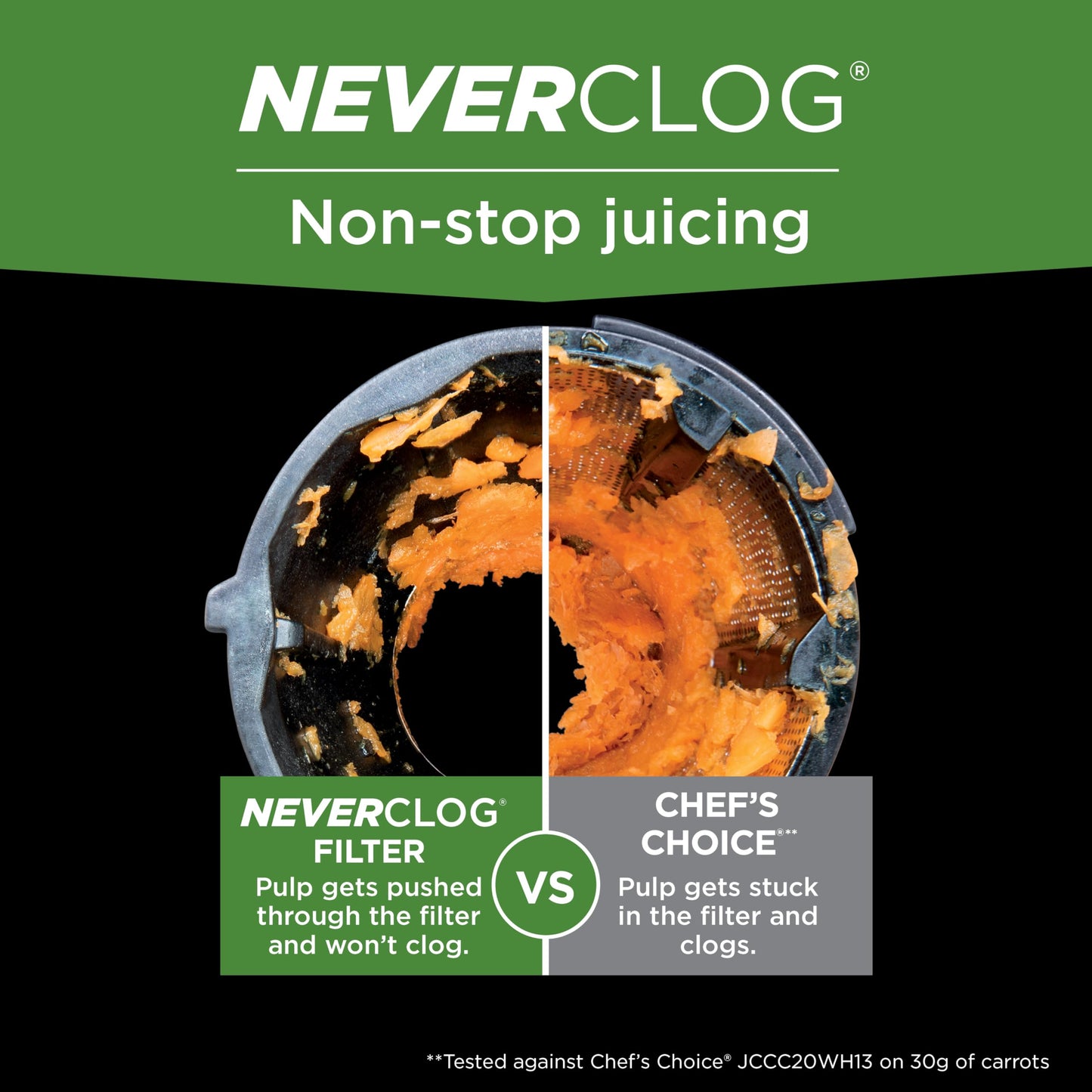 Cold Press Juicer with Adjustable Pulp Control