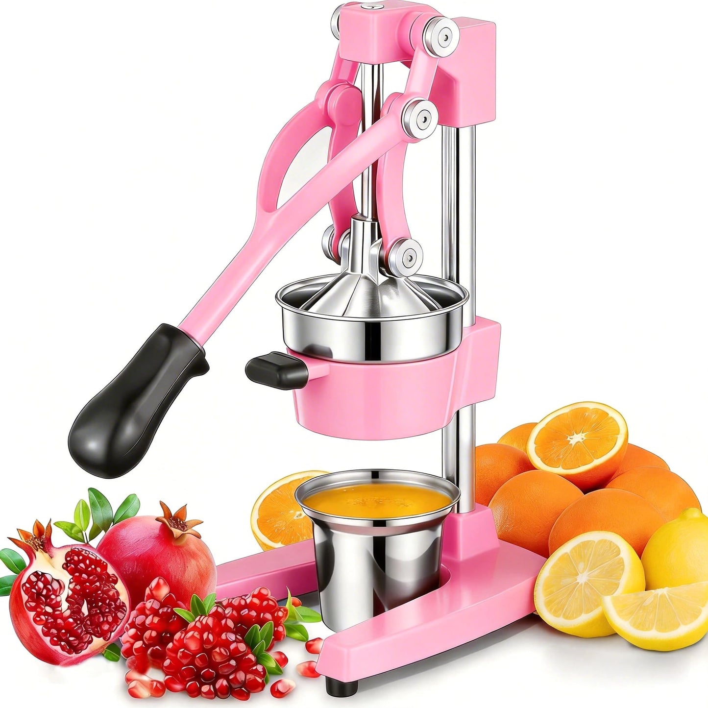Cast Iron Manual Juicer with Stainless Steel Cup