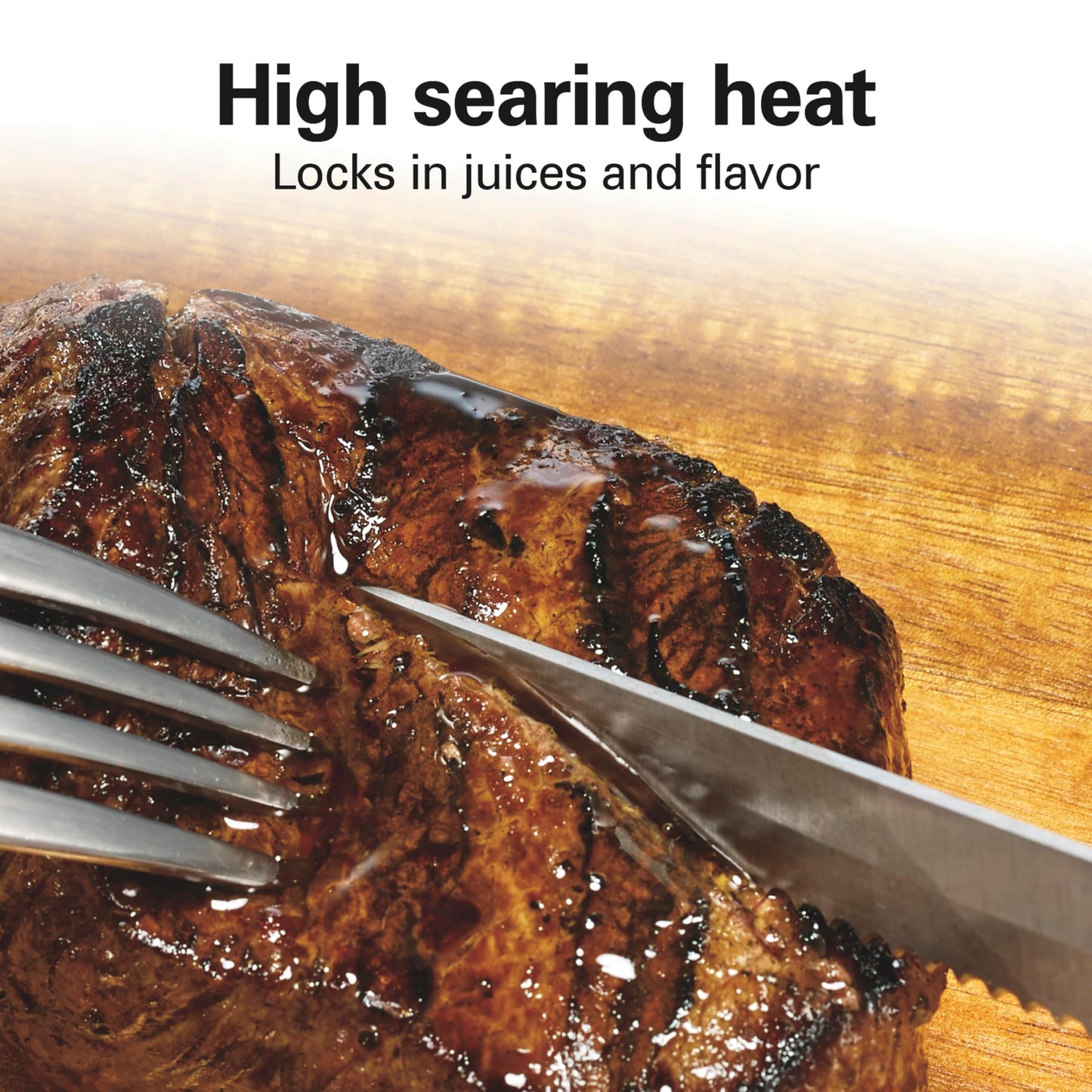 Indoor Searing Grill with Adjustable Temperature