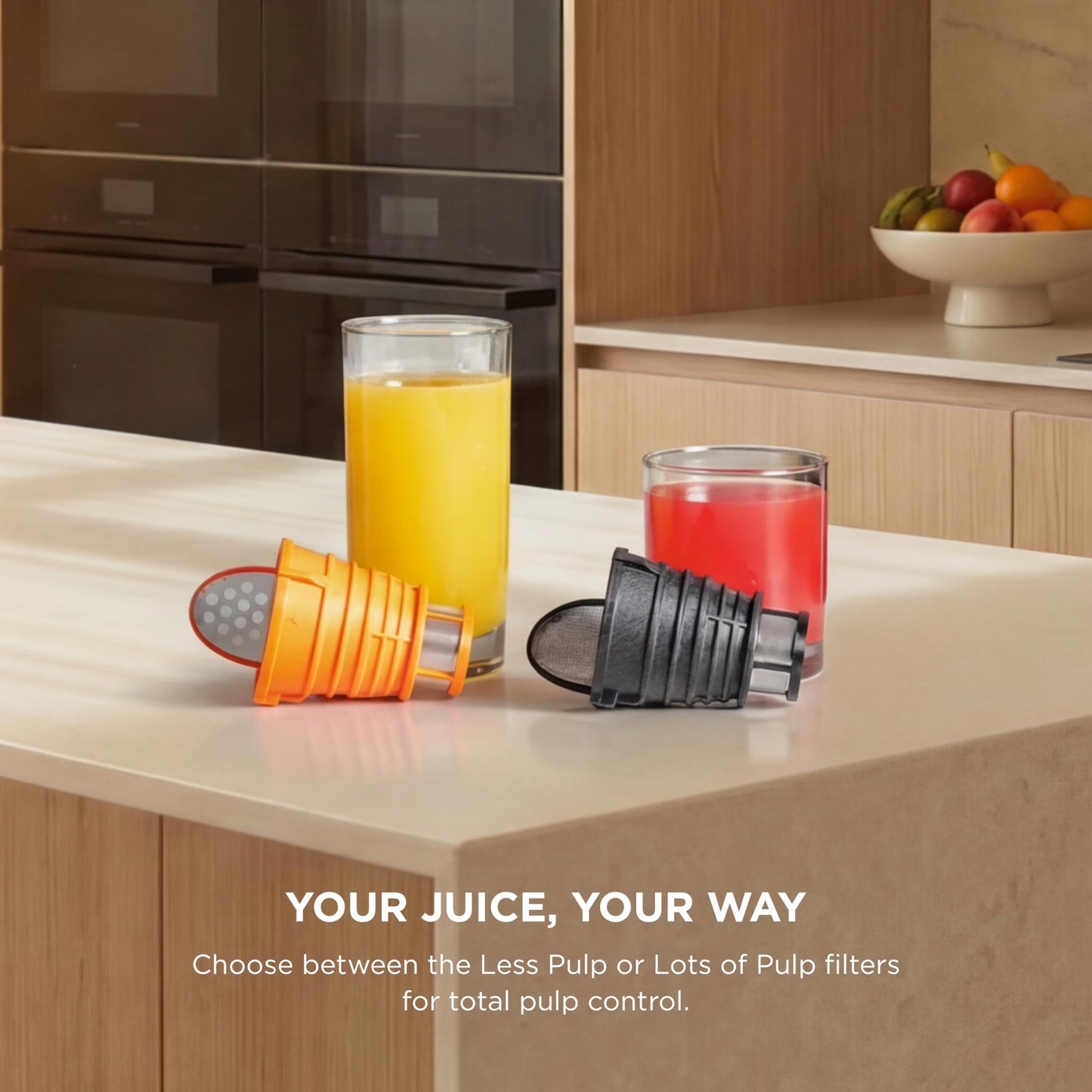 Cold Press Juicer with Adjustable Pulp Control