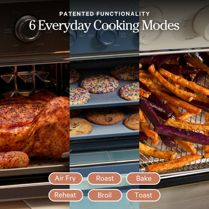 Compact Air Fryer Toaster Oven with Steam Infusion