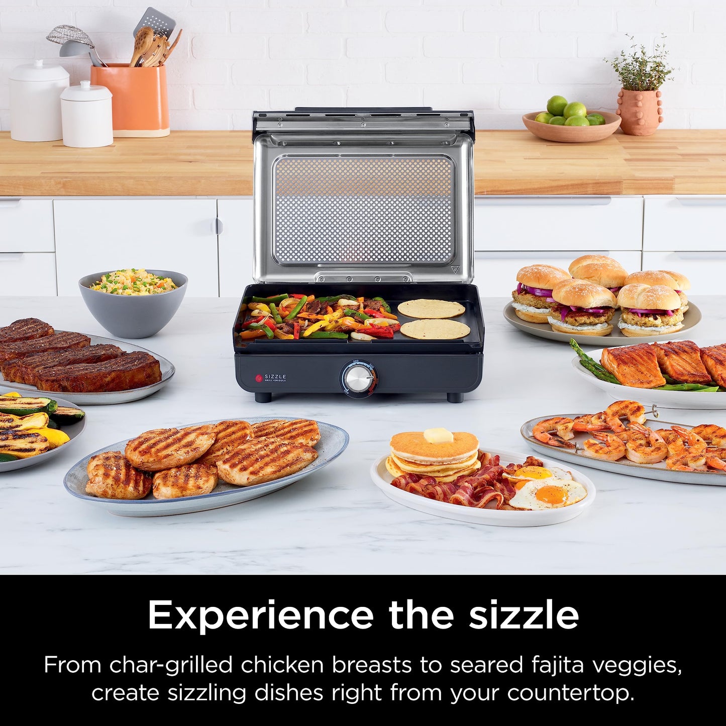 14-Inch Electric Griddle & Indoor Grill
